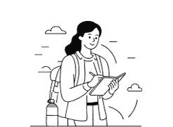 Traveler walking with luggage